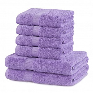 Set luxusních froté ručníků a osušek MARINA 4+2 Lila