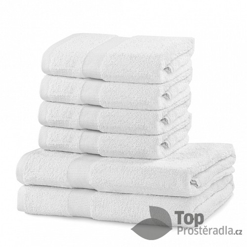 Set luxusních froté ručníků a osušek MARINA 4+2 Bílý