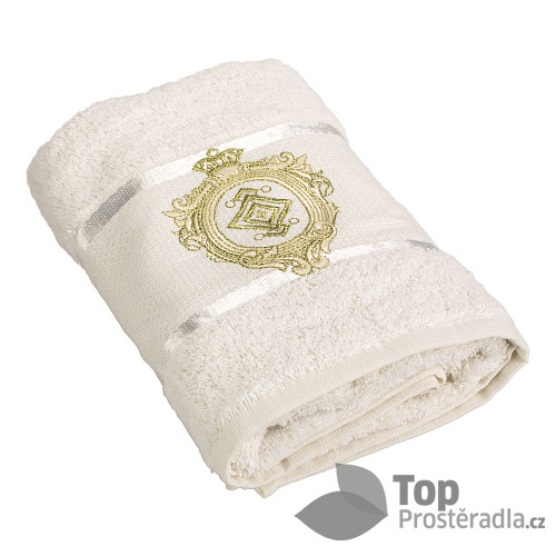 Froté ručník LIMITED - Zlatý erb krémová
