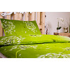 Krepové povlečení Deluxe 140x200+70x90 Pampeliška zelená