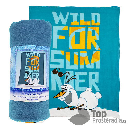 Fleecová deka 125x150 Frozen - Wild for Summer