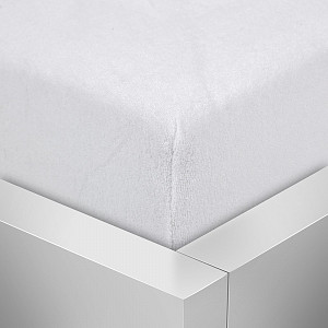 Froté prostěradlo 220x200 Premium - Bílá