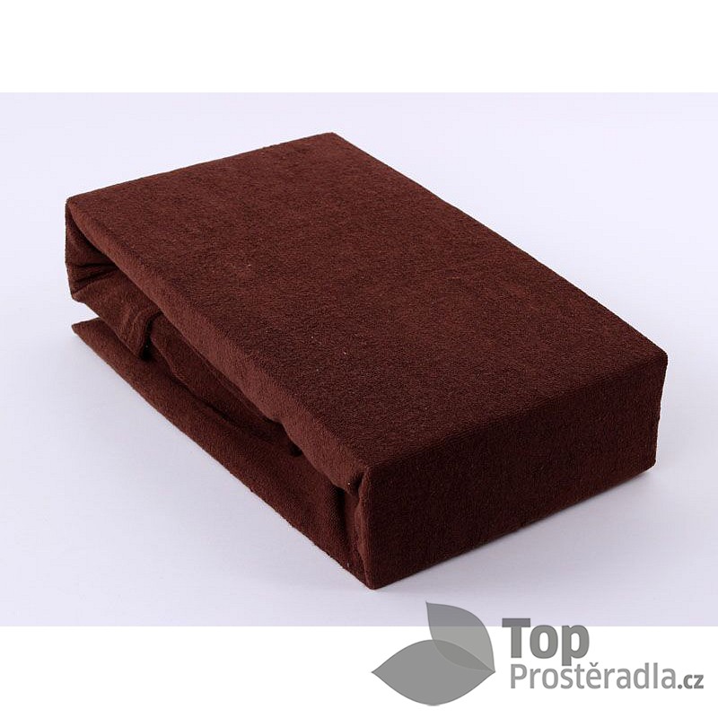 TP Froté prostěradlo Premium 190g/m2 220x200 Tmavě hnědá