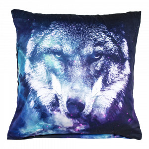 Set 3D povlak 45x45 - Blue wolf + polštář