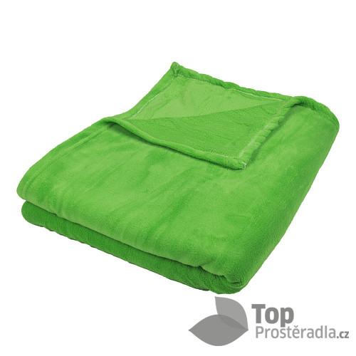 Mikroflanelová deka Premium 220x200 - Zelená