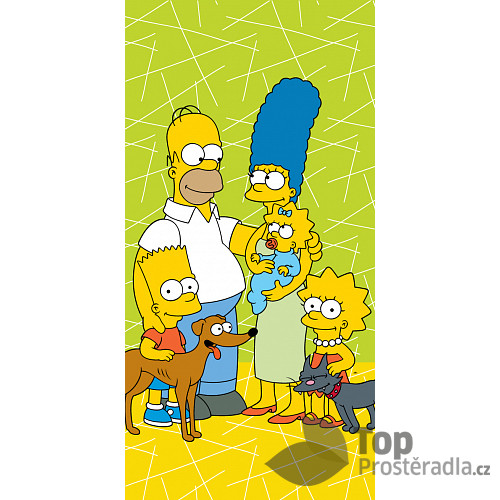 Osuška 70x140 - The Simpsons family