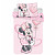 Bavlněné povlečení do postýlky 40x60+100x135 Minnie Pink Heart