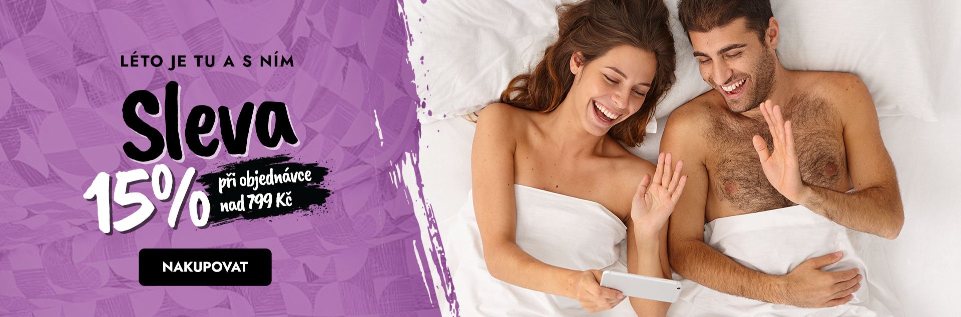 Léto je tu a s ním sleva 15 % při objednávce nad 799 Kč