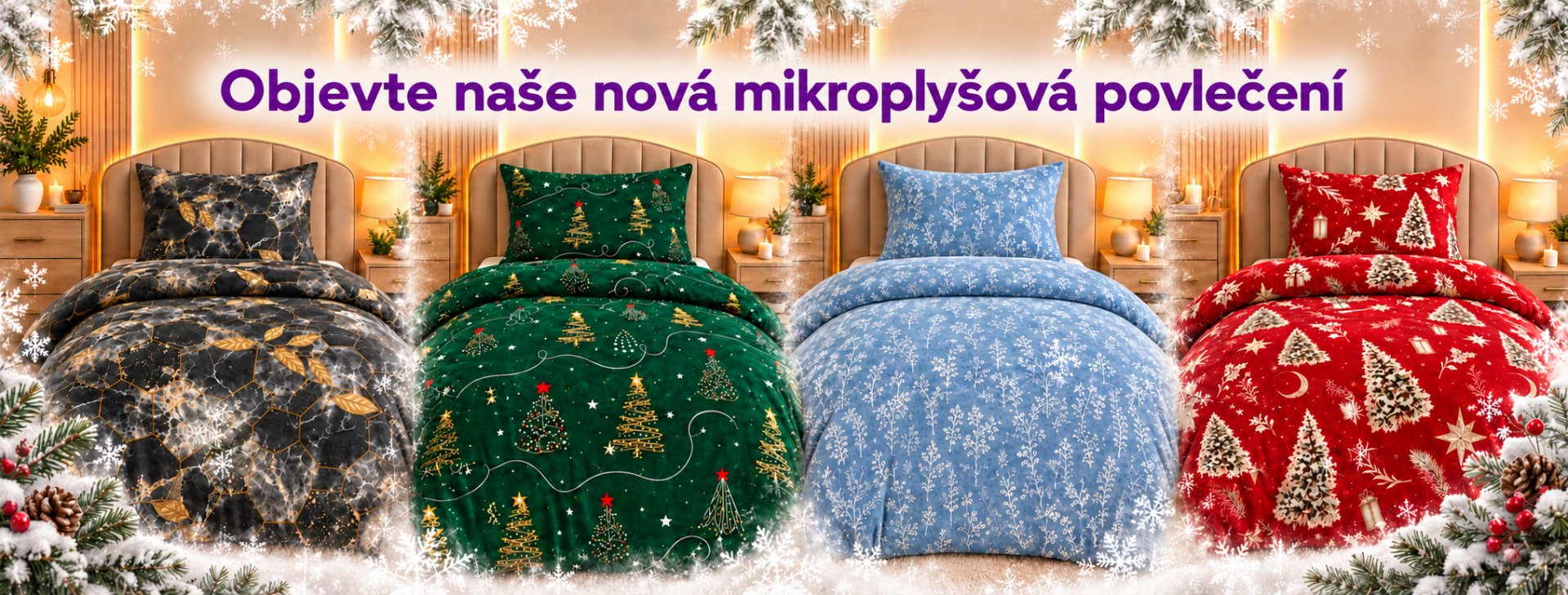 Mikroplyšová povlečení, vyberou si všichni!